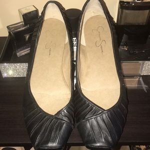Jessica Simpson black flats
